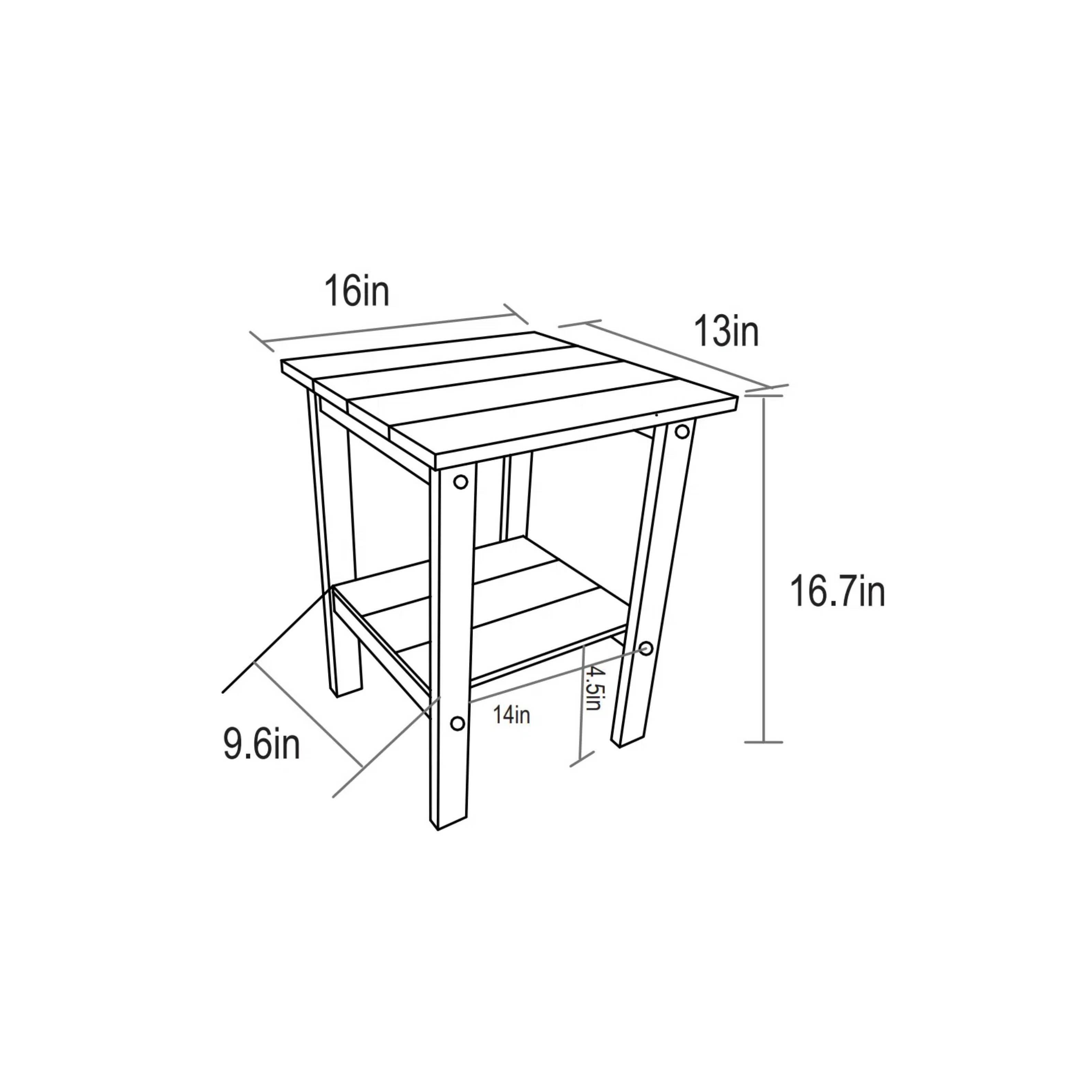 39F Inc. - Wholesale Patio Set - 3-Piece Outdoor Rocking Chair Set with Side Table7