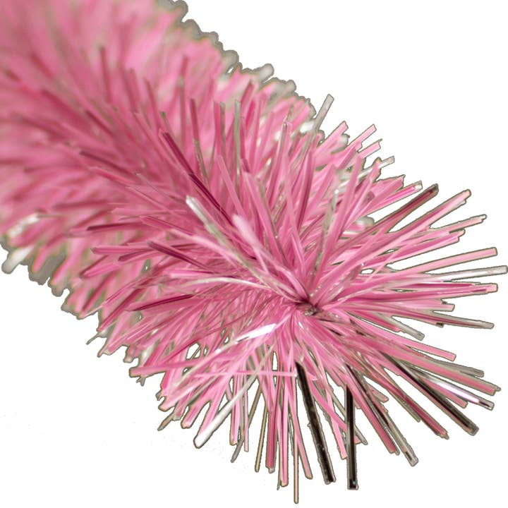 Guirlande de Noël rose et blanche en lamé pour la vente par Lee Display