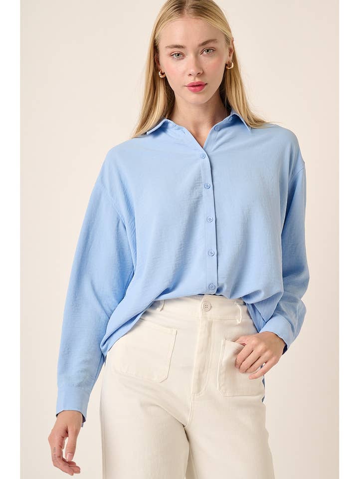 mittoshop - Wholesale Button Down Shirt - Women's - AIRFLOW BUTTON DOWN LONG SLEEVE SHIRT1