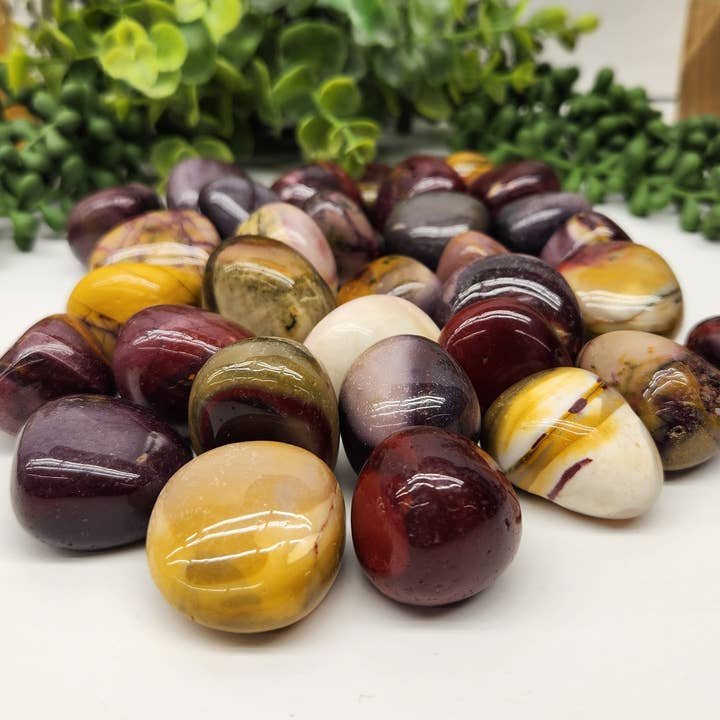 Meraki Gemstones - Wholesale Spiritual Stone/Crystal - Mookaite Jasper Tumbled Gemstone (1kg/2.2lbs) 30-35mm0