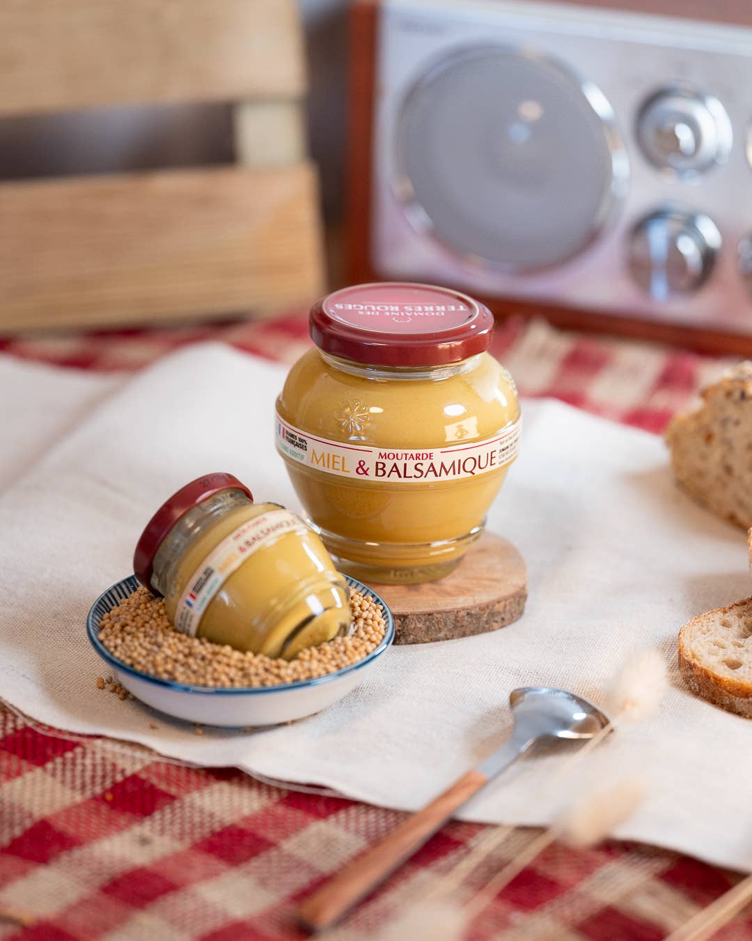 DOMAINE DES TERRES ROUGES - Wholesale Mustard - Honey and Balsamic Mustard French Seeds 200 g2