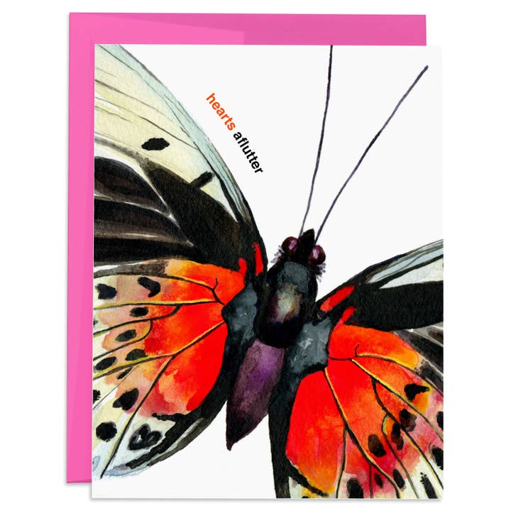 Cartão Flutter Corações Borboleta por atacado de J6R6