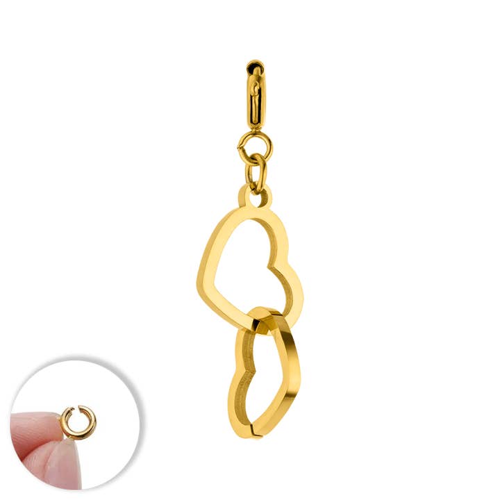 Best Friend Charm | 18K gold plated for wholesale by Schmuckgroßhandel