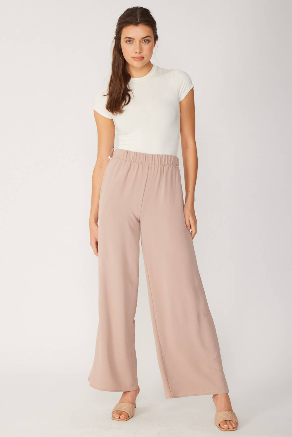 FSL Apparel - Vente Pantalon – femme - SP7036 - PANTALON À ENFILER UNI FLUIDE À JAMBE LARGE12