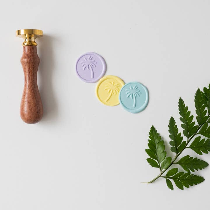 Modern Legacy Paper Company - Wholesale Rubber/Decorative Stamp - Palm Tree Wax Seal Stamp1