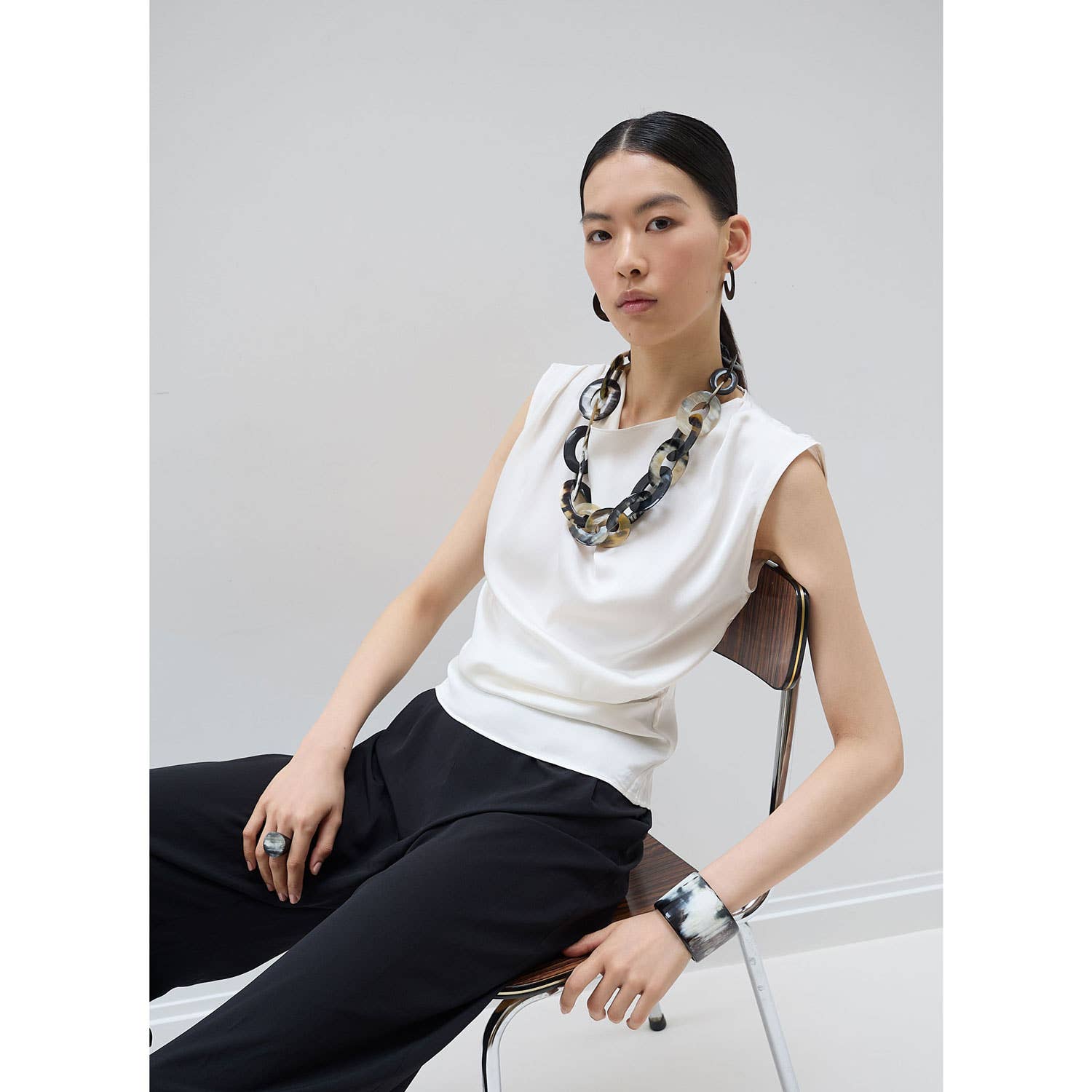 BRANCH JEWELLERY – wholesale Cocktail/statement ring – Black Natural Round Buffalo Horn Ring jewelry Gift for women12