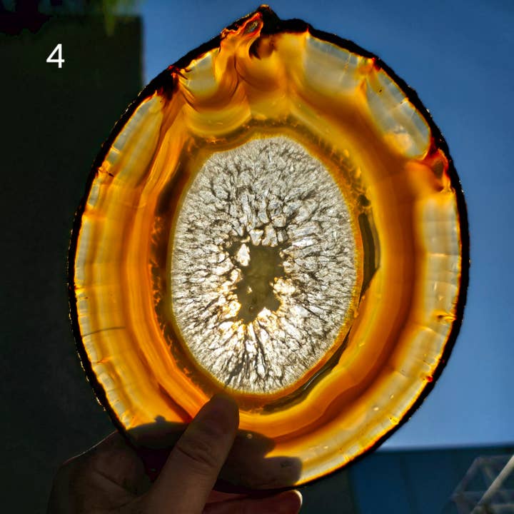 Rock Paradise – wholesale Spiritual stone/crystal – Iris Agate Crystal Slice - You Choose