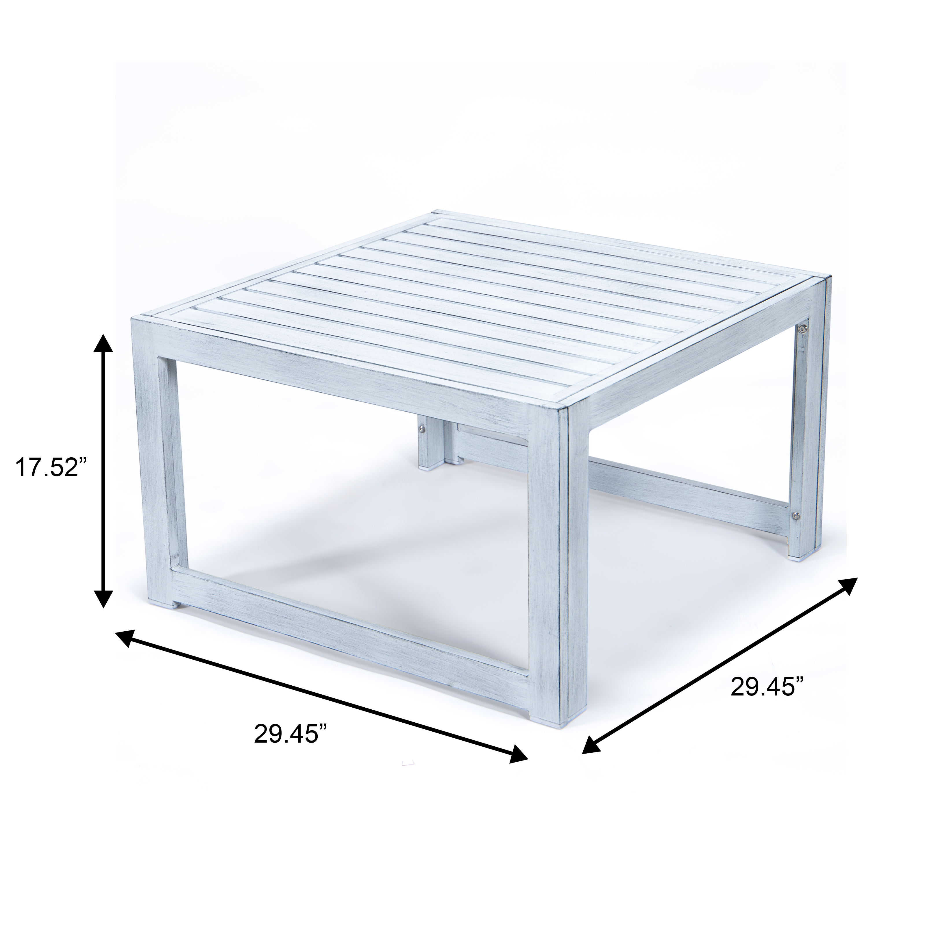 LeisureMod - Wholesale Patio Table - Chelsea Aluminum Patio Coffee Table15