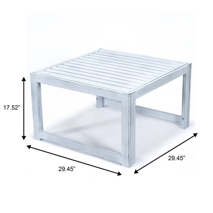 LeisureMod - Wholesale Patio Table - Chelsea Aluminum Patio Coffee Table15
