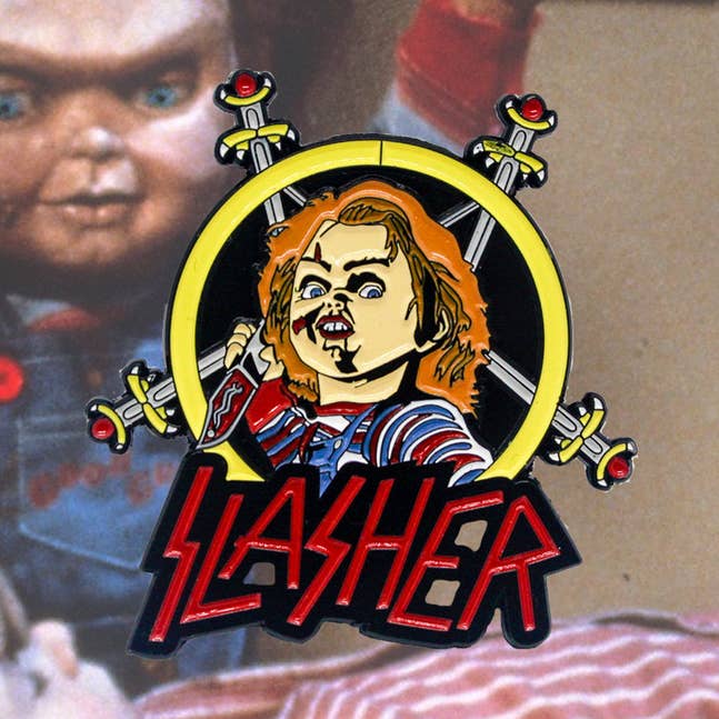 Slasher - Alfinete Chucky por atacado de Studio Katoween