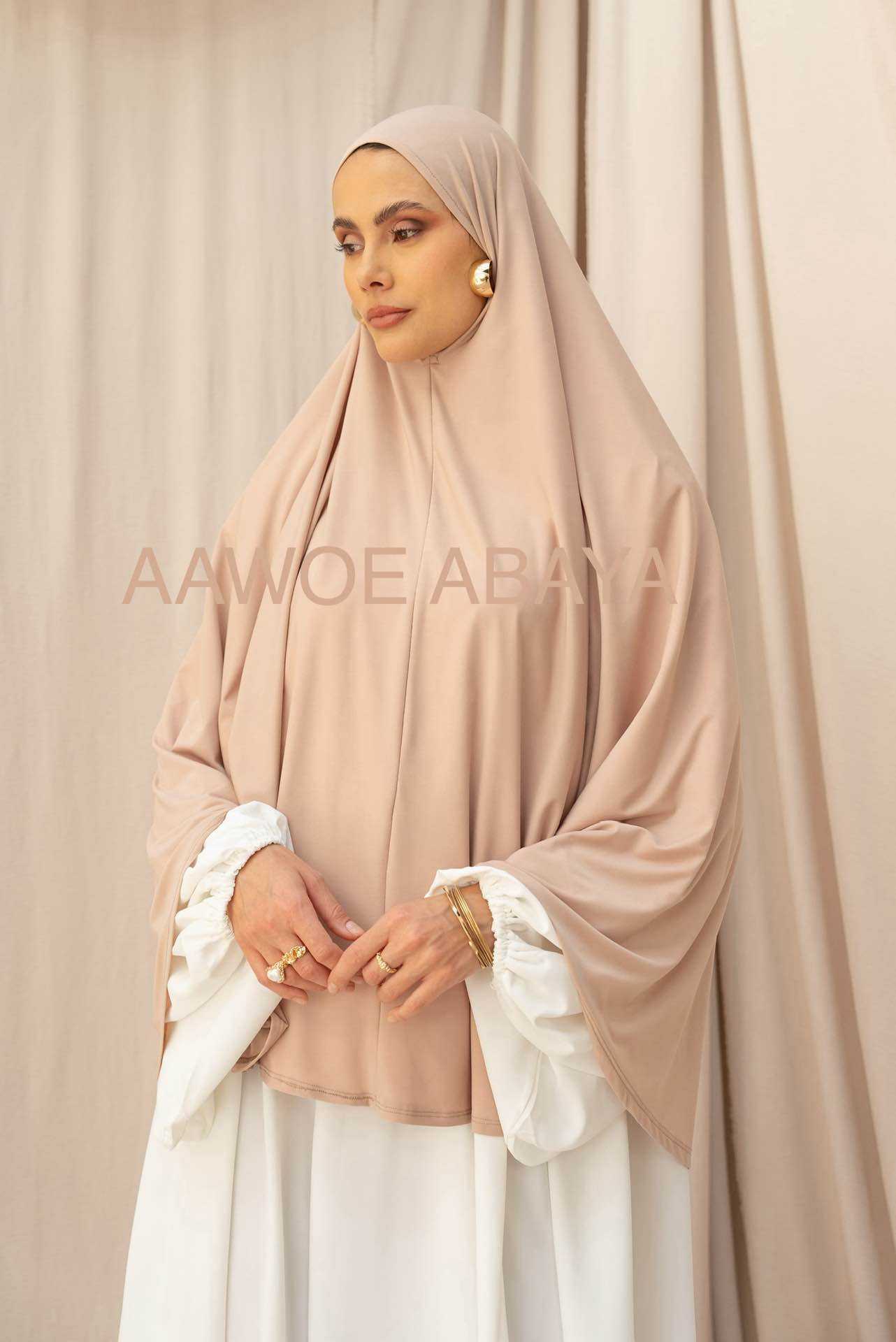 Aawoe Abaya - Wholesale Hijab - Dames - Elegante khimar met lange mouwen - 2418-KH56