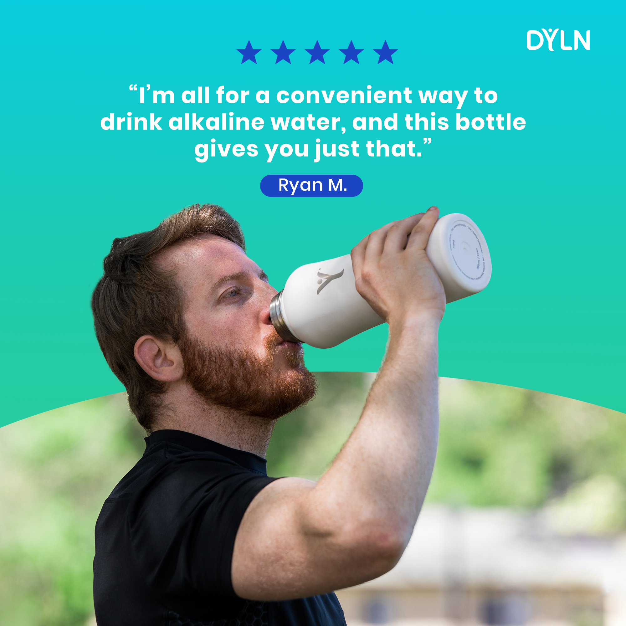DYLN - Wholesale Water Bottle - DYLN 25 oz Water Bottle | Hydrogen-rich Alkaline Water10