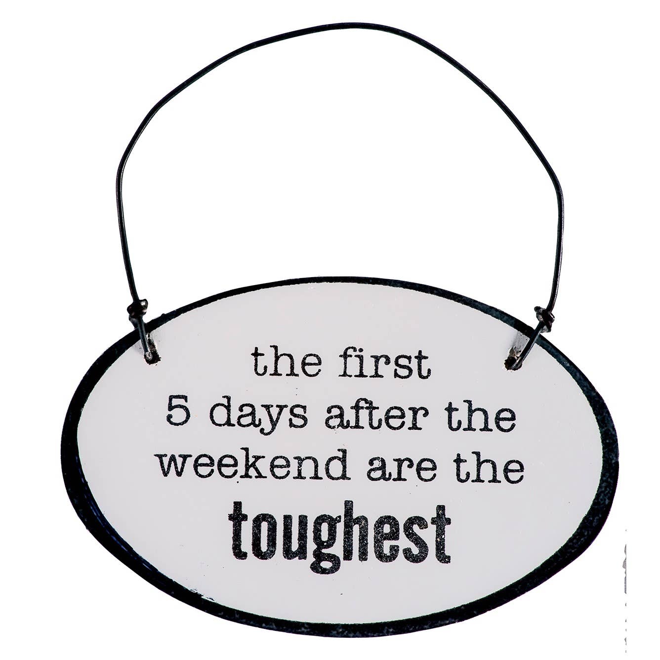 Abbey + CA Gift - Wholesale Sign - Say It with Sass Mini Oval Wall Hangings0