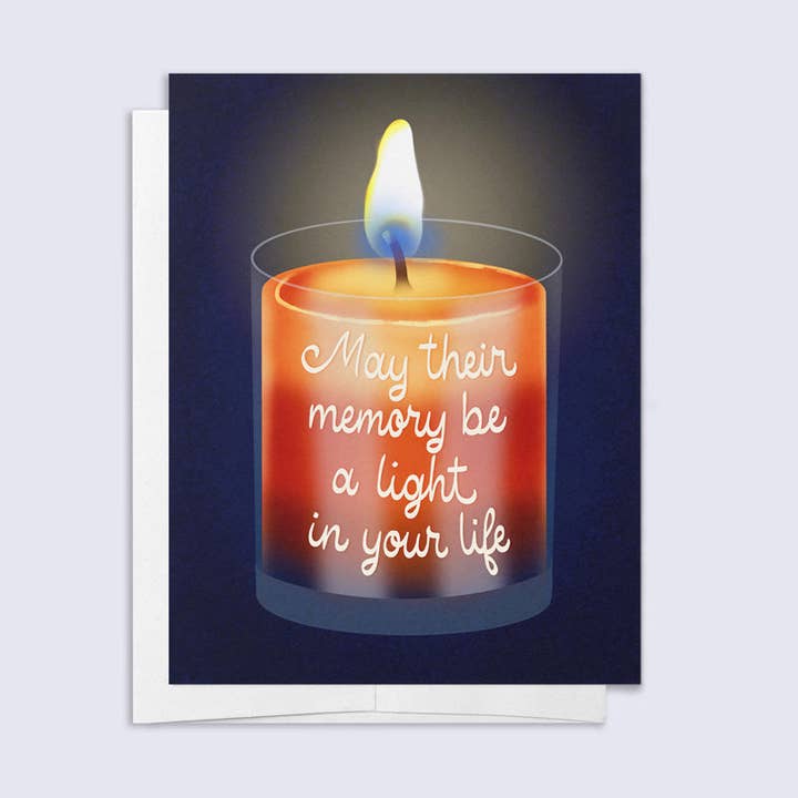 May Their Memory be a Light Card for wholesale by Palindrome Art