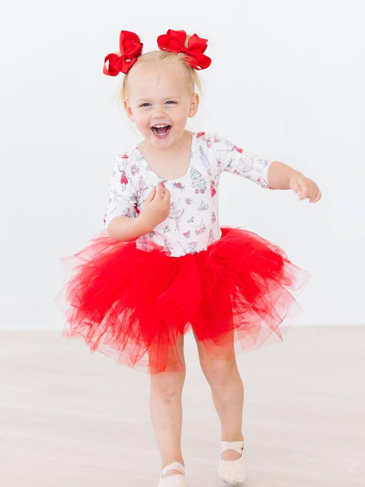 Mila & Rose - Wholesale Leotard - Kids - Clara's Christmas 3/4 Tutu Leotard3