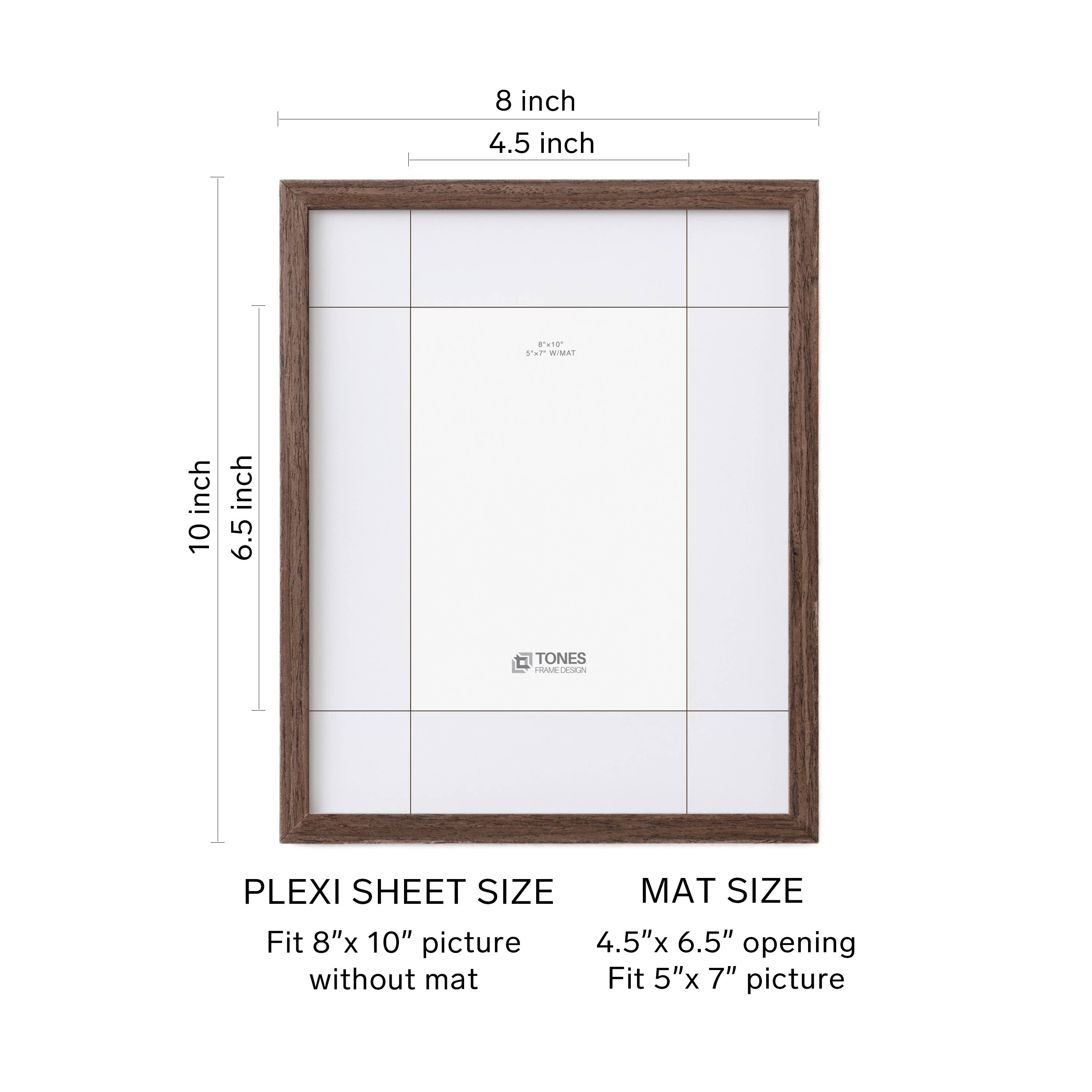 LivingTaste Home Inc - Wholesale Picture Frame - 8x10 Dryades Wooden Frame Set of 20