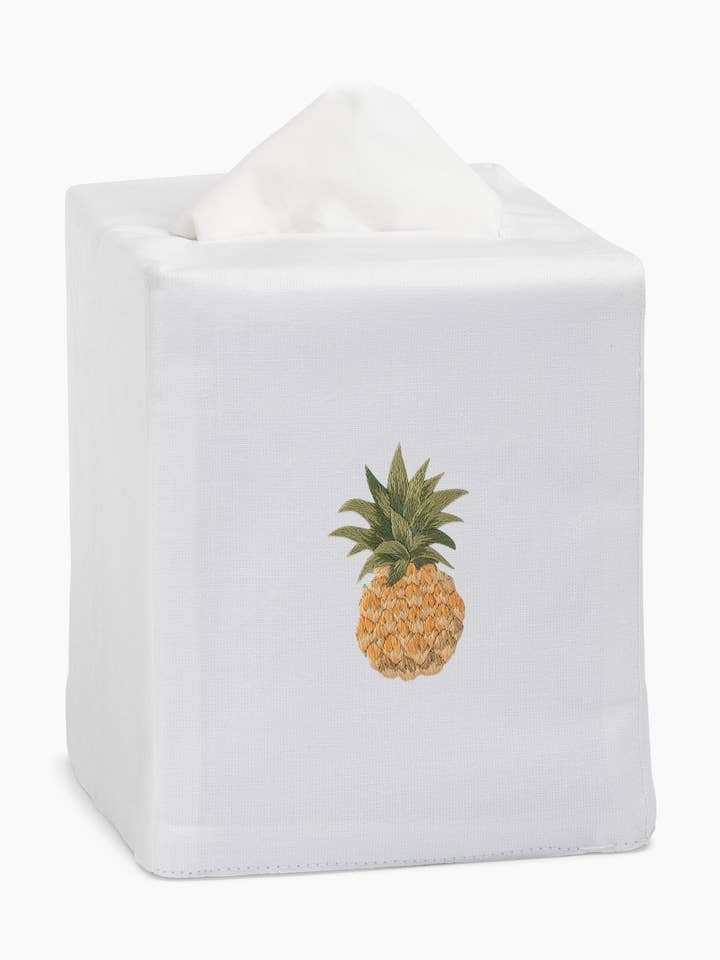 Couverture de boîte à mouchoirs moderne ananas pour la vente par Henry Handwork