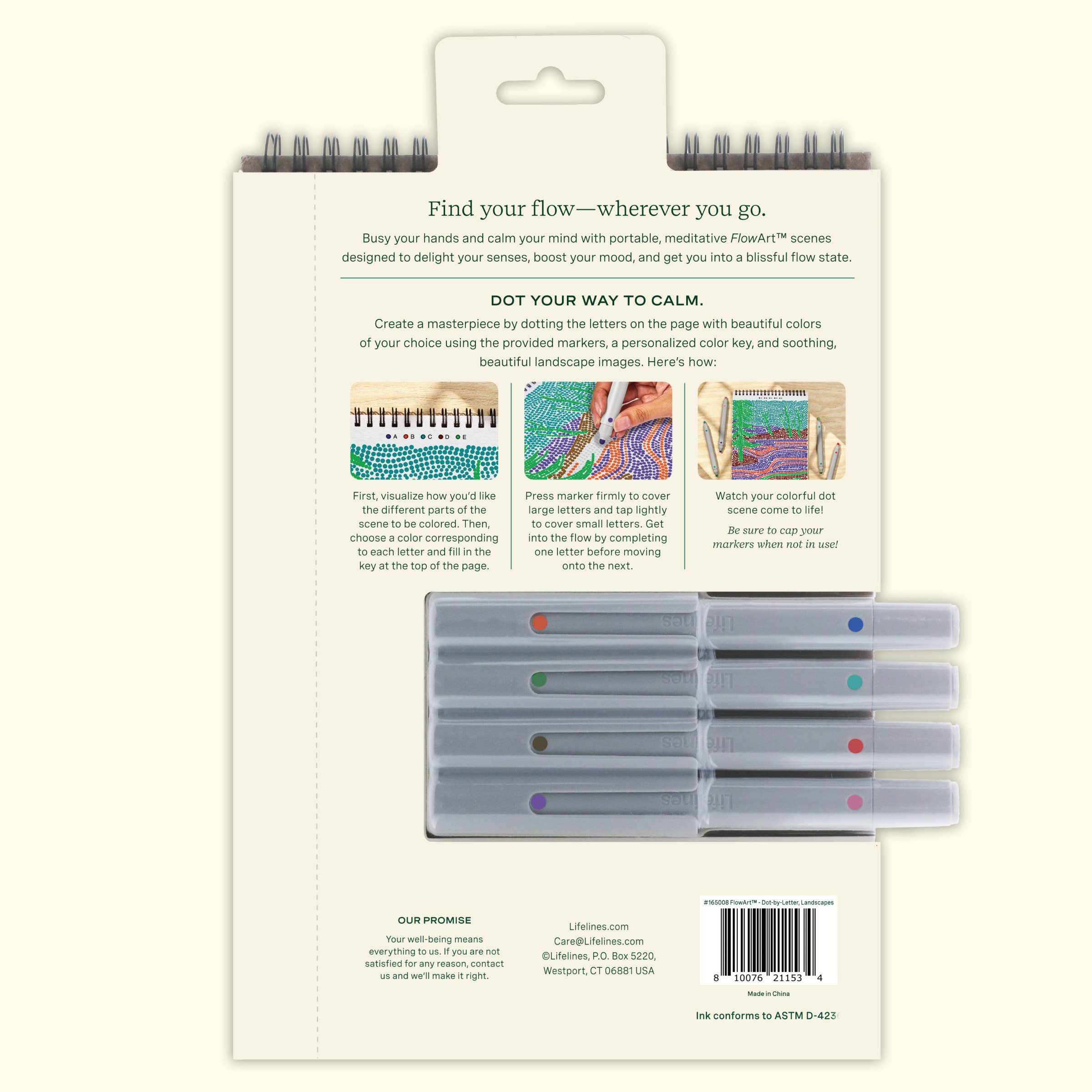 Lifelines - Wholesale Retailer Sample - Beauty & Wellness - FlowArt -Dot By Letter - Landscapes1