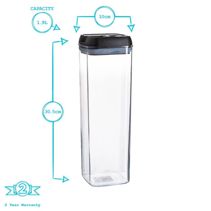Rinkit Ltd – wholesale Food storage container – Flip Lock Plastic Food Storage Container - 1.9 Litre17