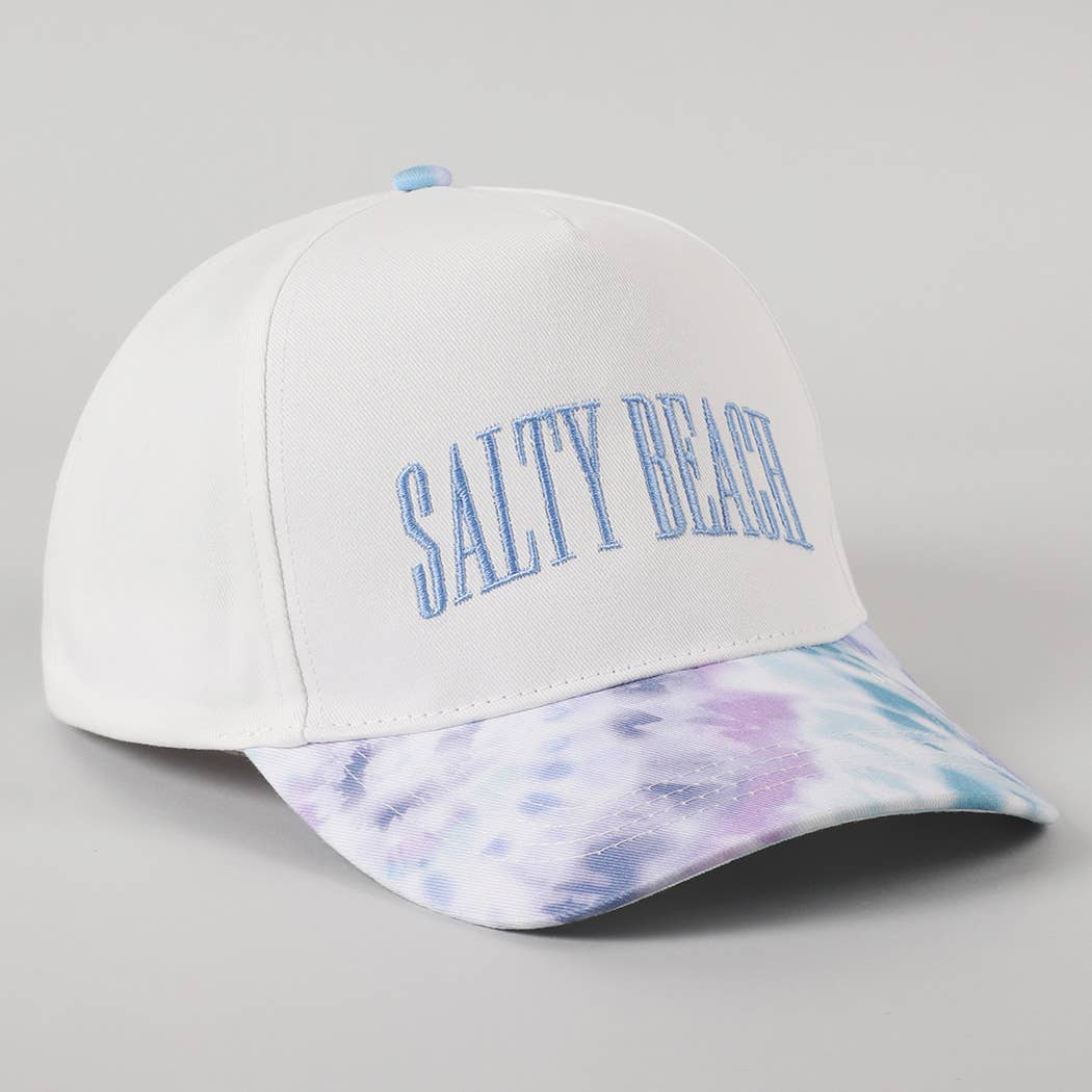 Fashion City - Vente Casquette de camionneur – femme - Casquette Trucker Teinture Tie-Dye Broderie SALTY BEACH9