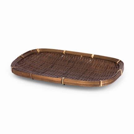 Willow Group - Wholesale Decorative Tray - RECT BAMBOO TRAY - BROWN