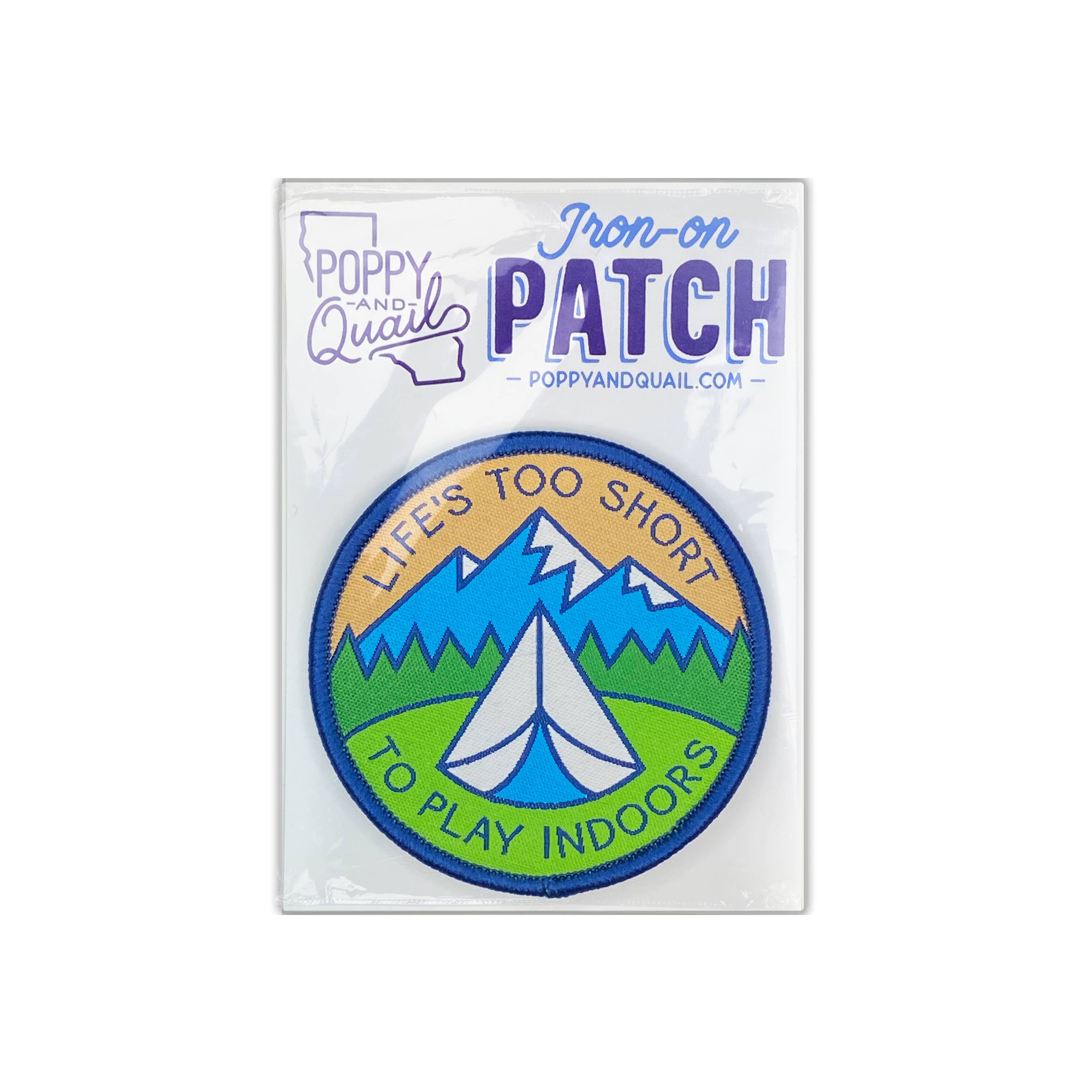 Poppy & Quail - Wholesale Patch - Life is Short Patch1