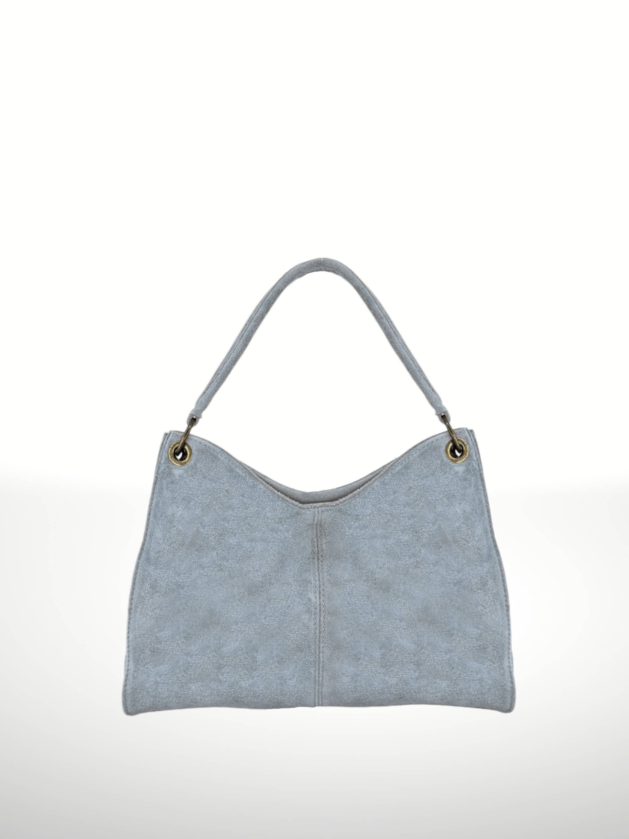 ITALIAN'S LEATHER - Wholesale Shoulder Bag - Women's - Riccio Suede Leather Bag 2202140