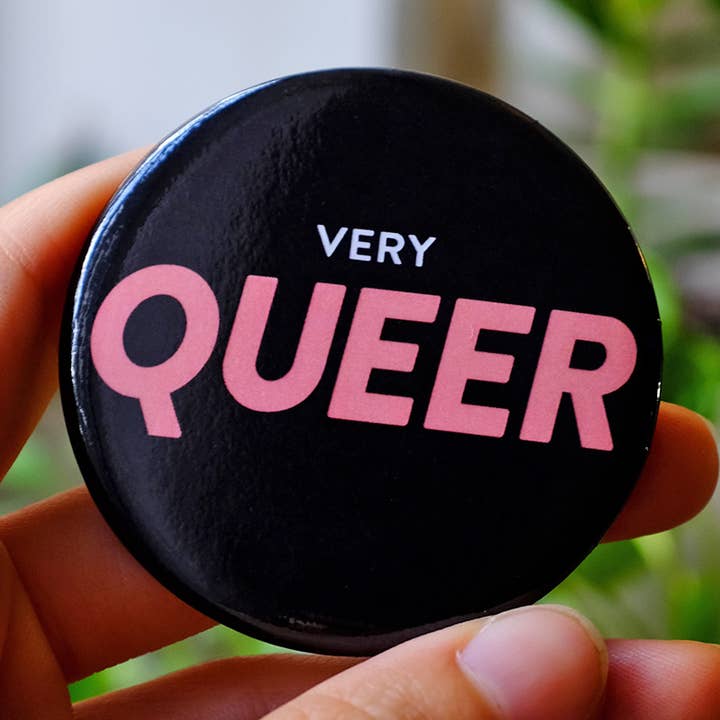 Botão Very Queer (Preto) por atacado de Bianca's Design Shop
