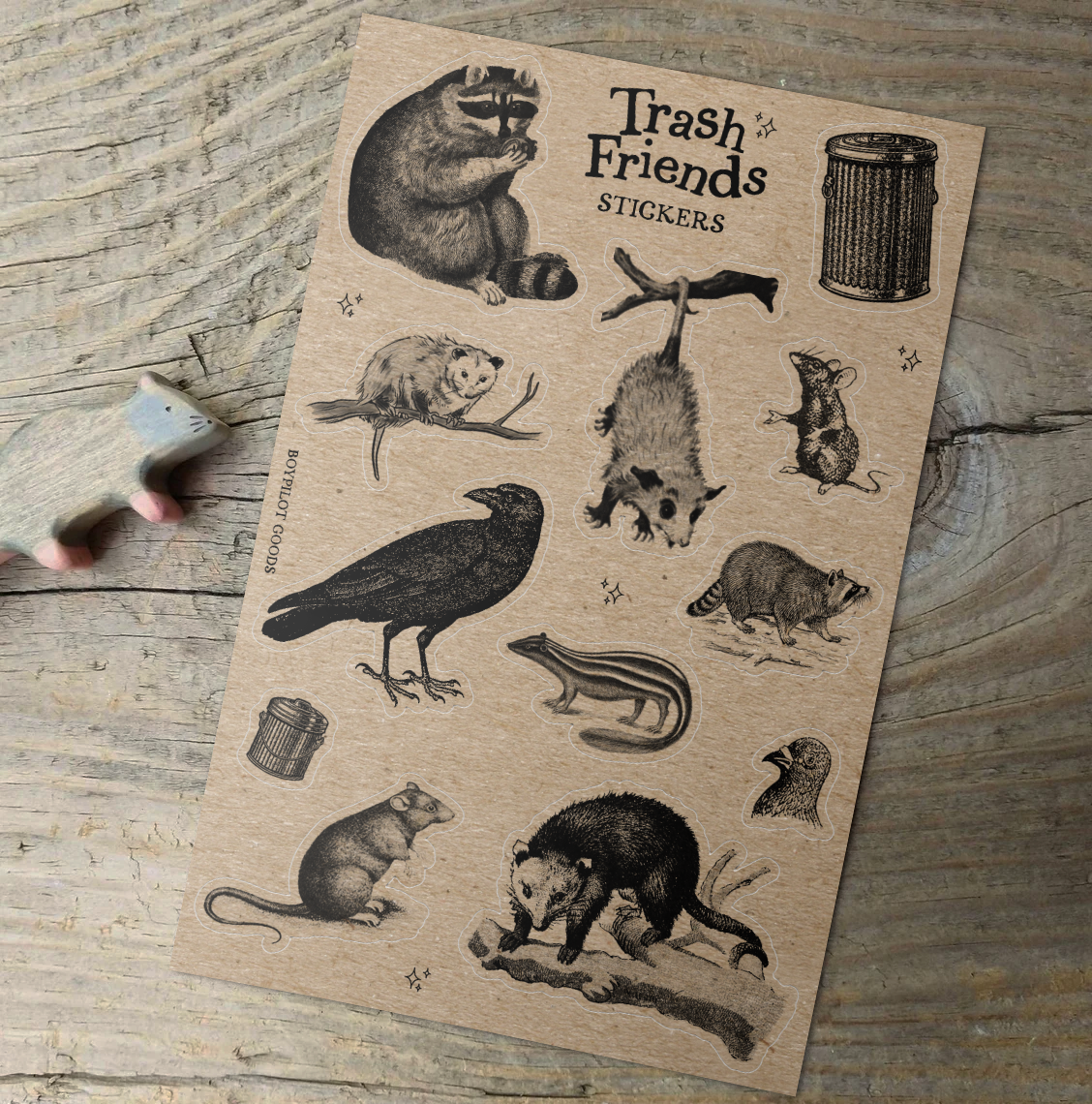 BoyPilot Goods - Wholesale Sticker - Vintage Sticker Sheets - Fairytales, Horror, Alchemy, Nature8