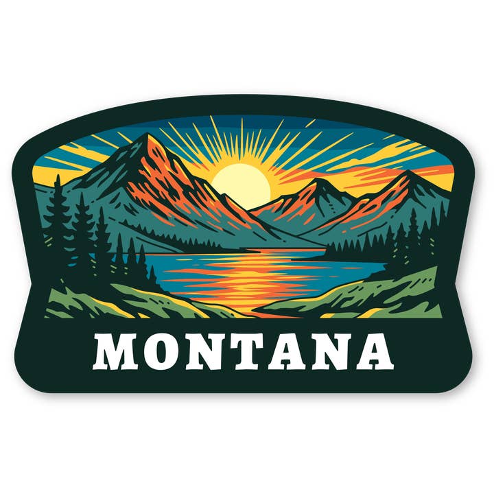 Onderzetter - Montana State Badge 2 voor wholesale door Morris Magnets
