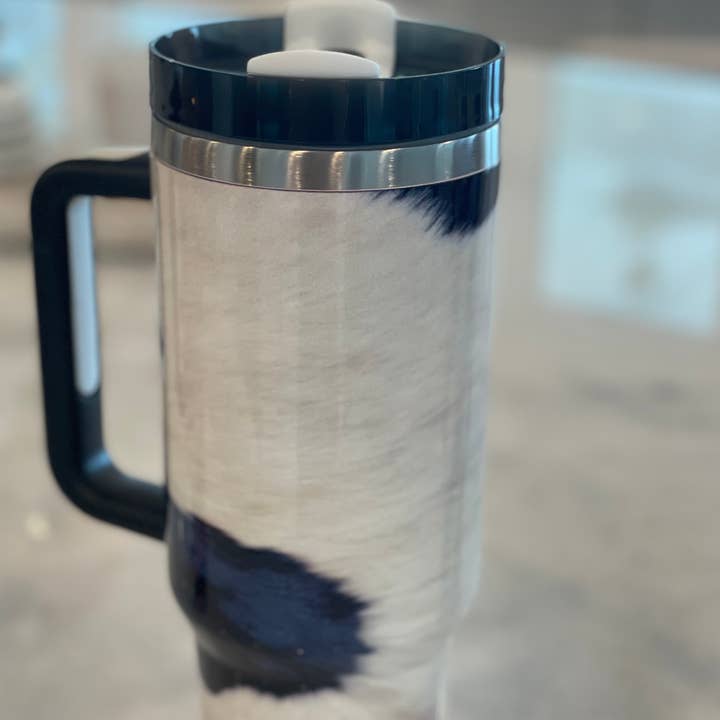 Animal Print Zebra, Tiger, Cow, Giraffe 40oz Tumblers for wholesale by 251 Coastal Art Co