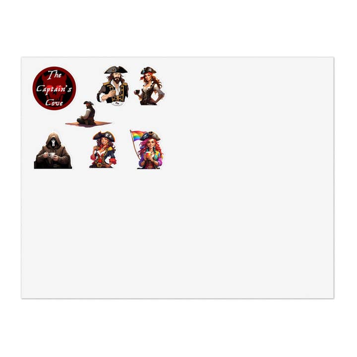 Captain's Cove Sticker Sheets for wholesale by CptMaxWinters