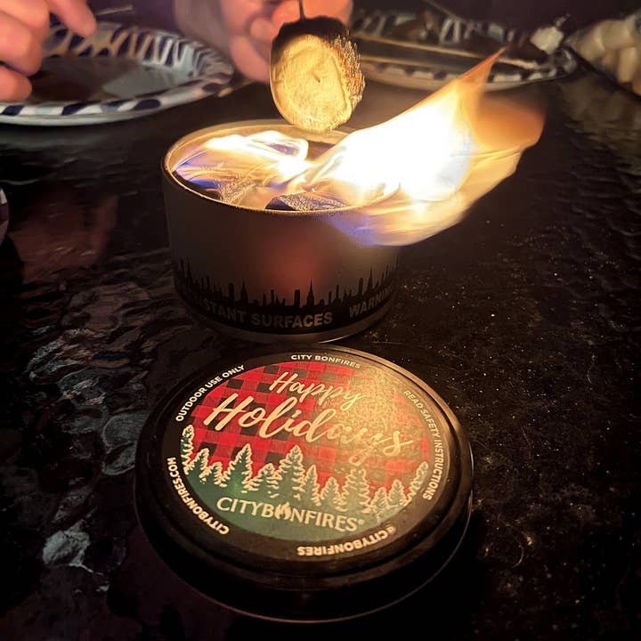 City Bonfires - Portable Fire Pits - Wholesale Fire Pit - S'mores Night Pack - Happy Holiday Limited Edition