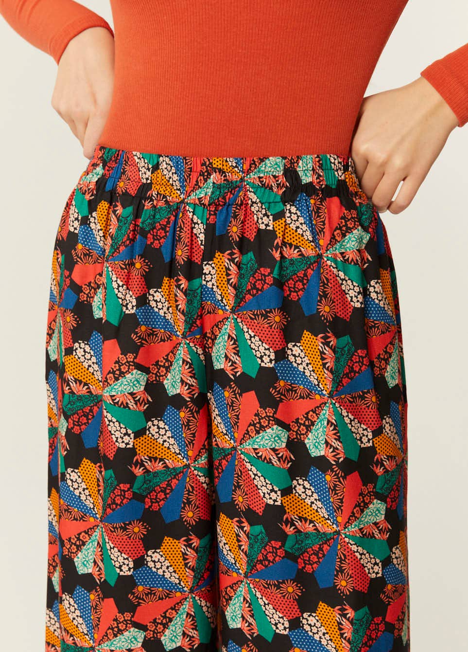 Pepaloves - Wholesale Pants - Women's - CULOTE PATCHWORK1