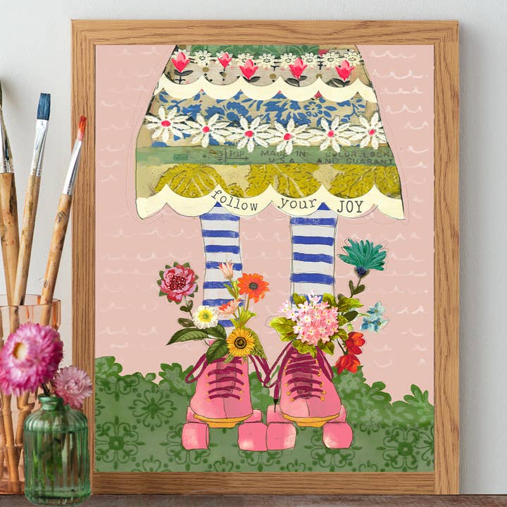 Follow Your Joy - Print for wholesale by Kelly Rae Roberts