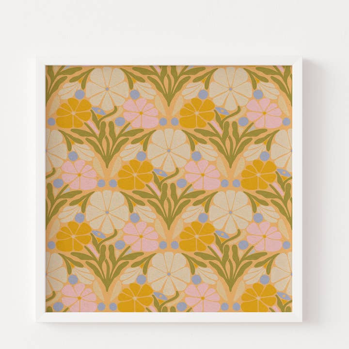 Flora Roligt Upprepande Mönster - Skriv ut för wholesale av The SoulShine Co.