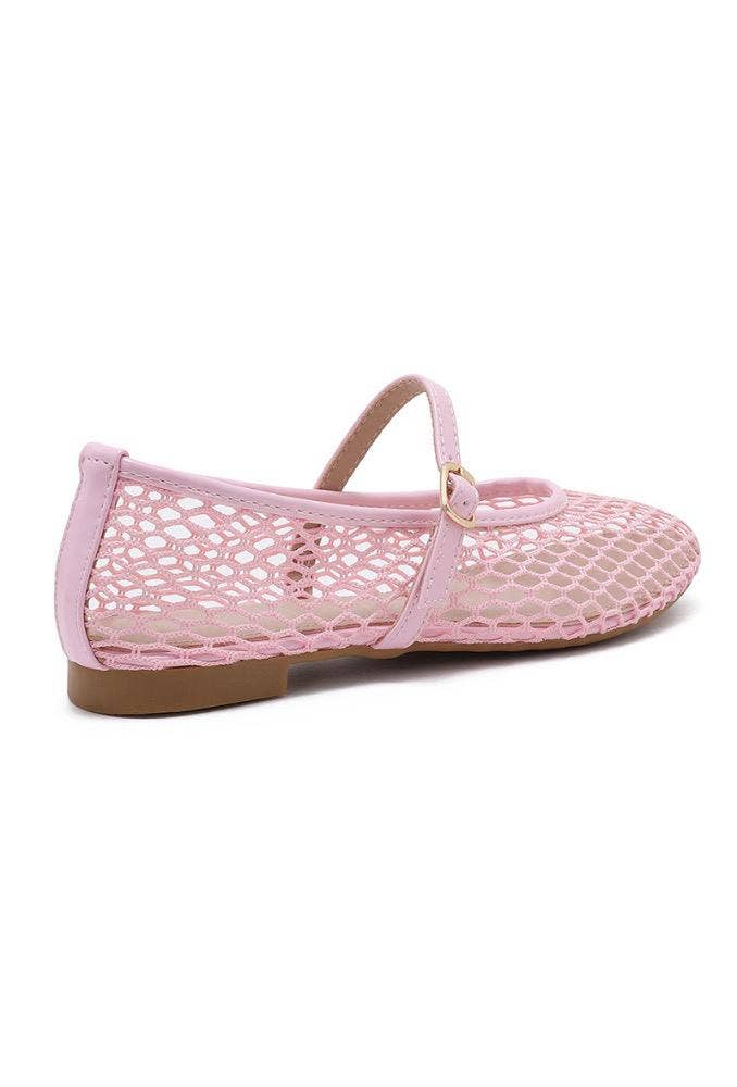 Joia Paris - Wholesale Flats - Women's - Mesh ballerinas with strap CQ-67710