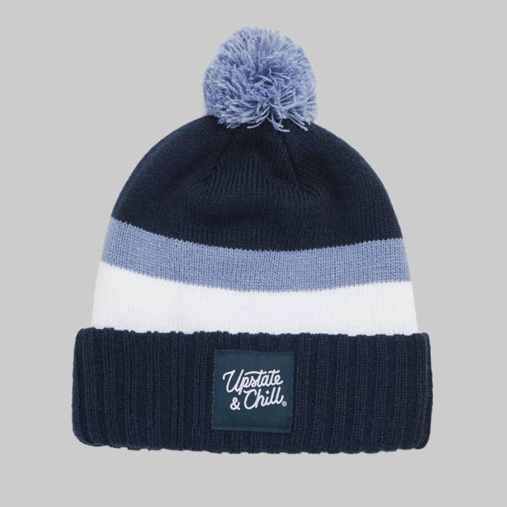 Upstate & Chill® Perfect Place Pom Pom - Navy for wholesale by Hamilton & Adams