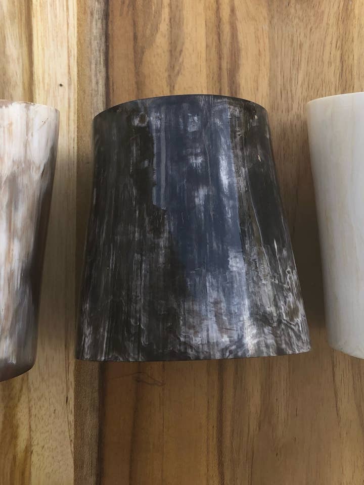 Ankole Horn Drinking Glass for wholesale by Commonality Cooperative