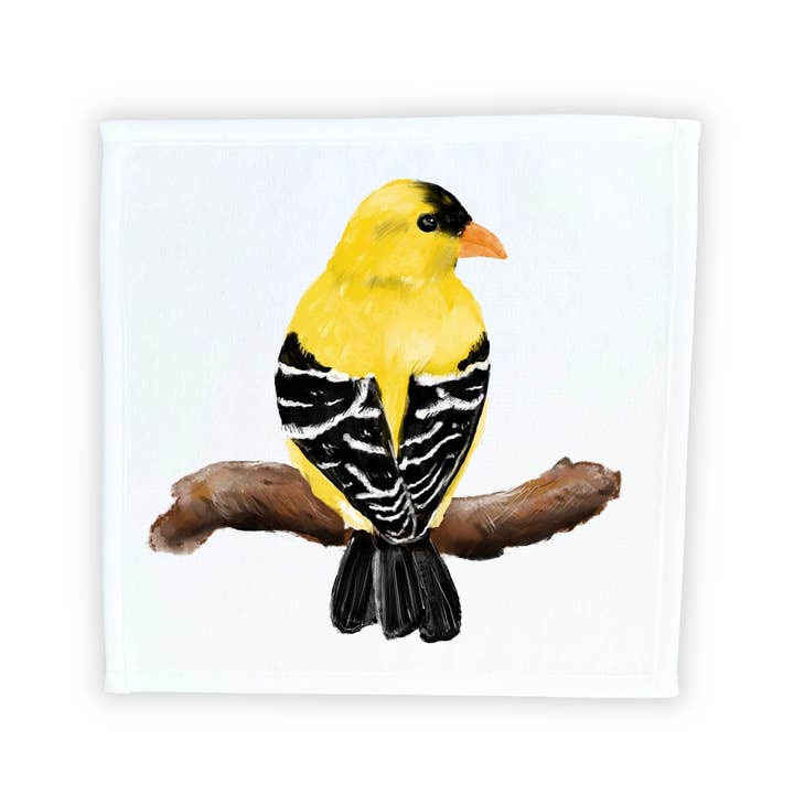 MerikaArt - Wholesale Wash Cloth - American Goldfinch Washcloth1