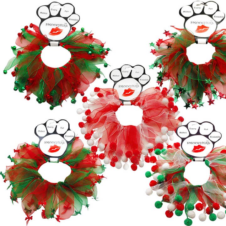 Mirage Pet Products - Wholesale Pet Collar - Dog - Christmas Smoochers Pet Party Collars