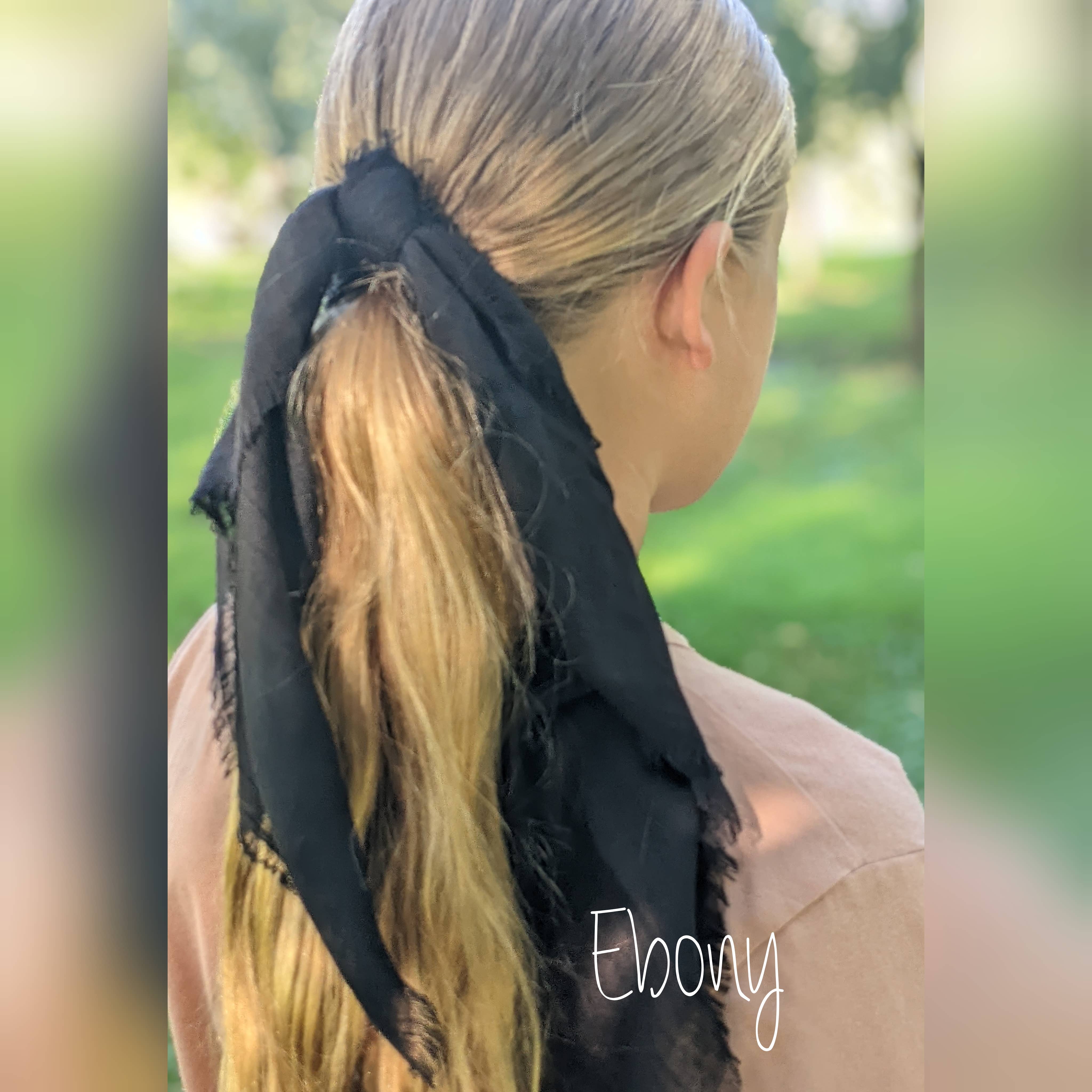 Apricot Ave - Wholesale Scarf - Women's - Flaxen -24"x 24" Bandanna Small Lightweight Square Scarf  2