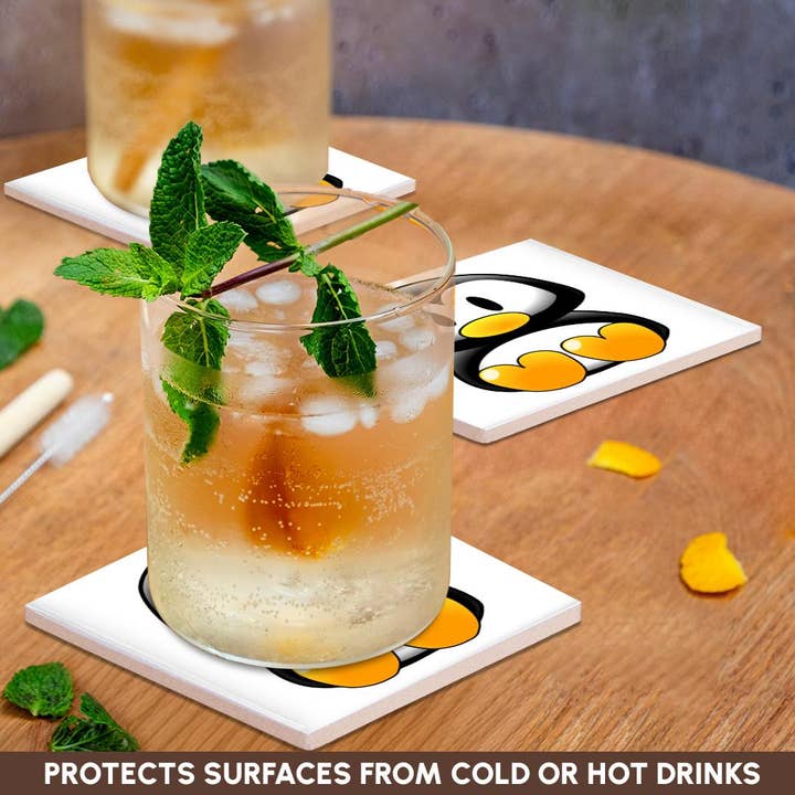 3dRose - Wholesale Coasters - 3dRose, Adorable Baby Penquin, Coaster2