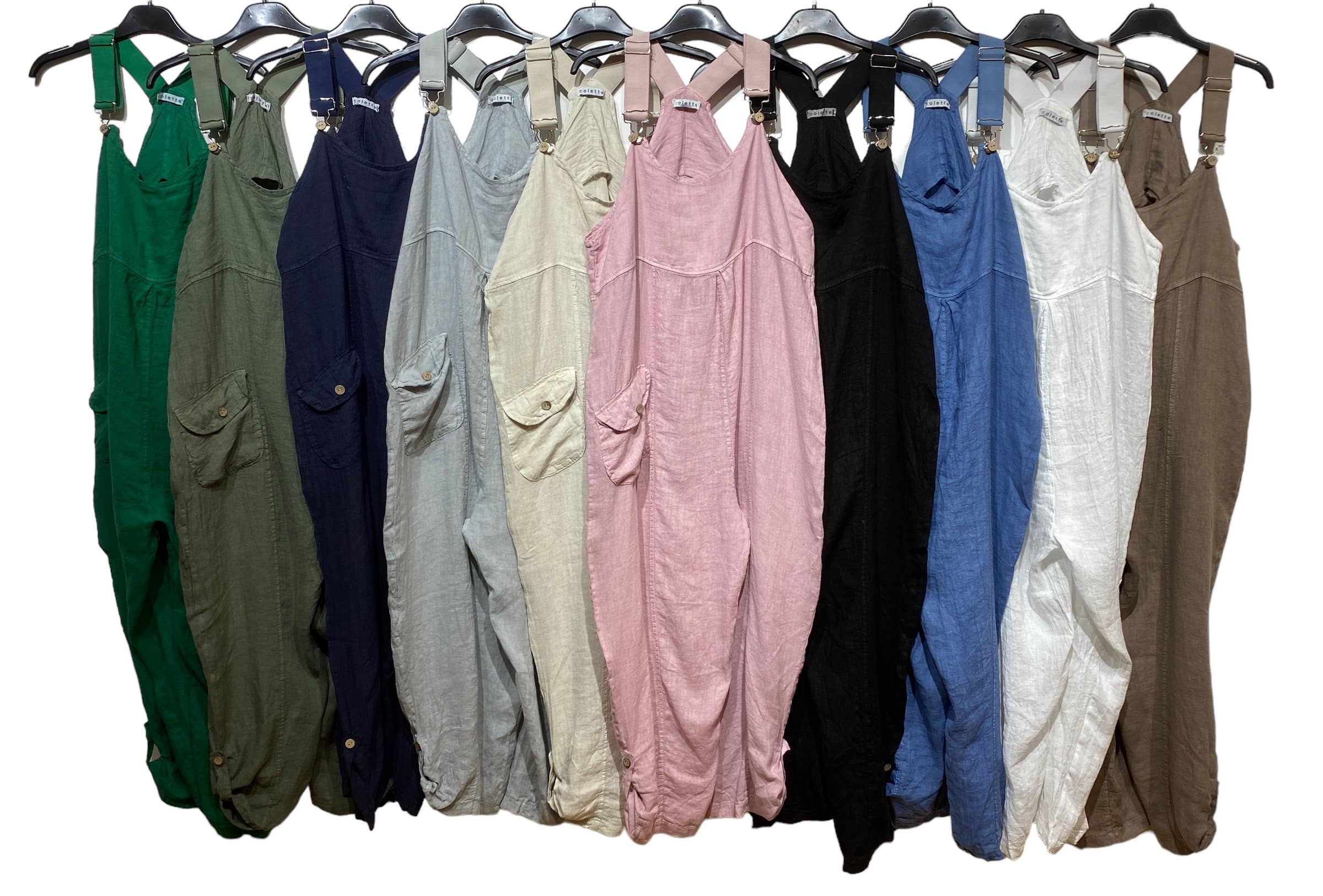 LINEN & COTTON HOUSE - Wholesale Overalls – Women's - 05400 OVERALLS IN LINEN21