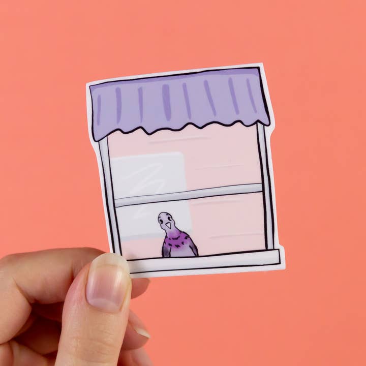 Pastell City Taube Aufkleber für den Großhandel von Visual Splat