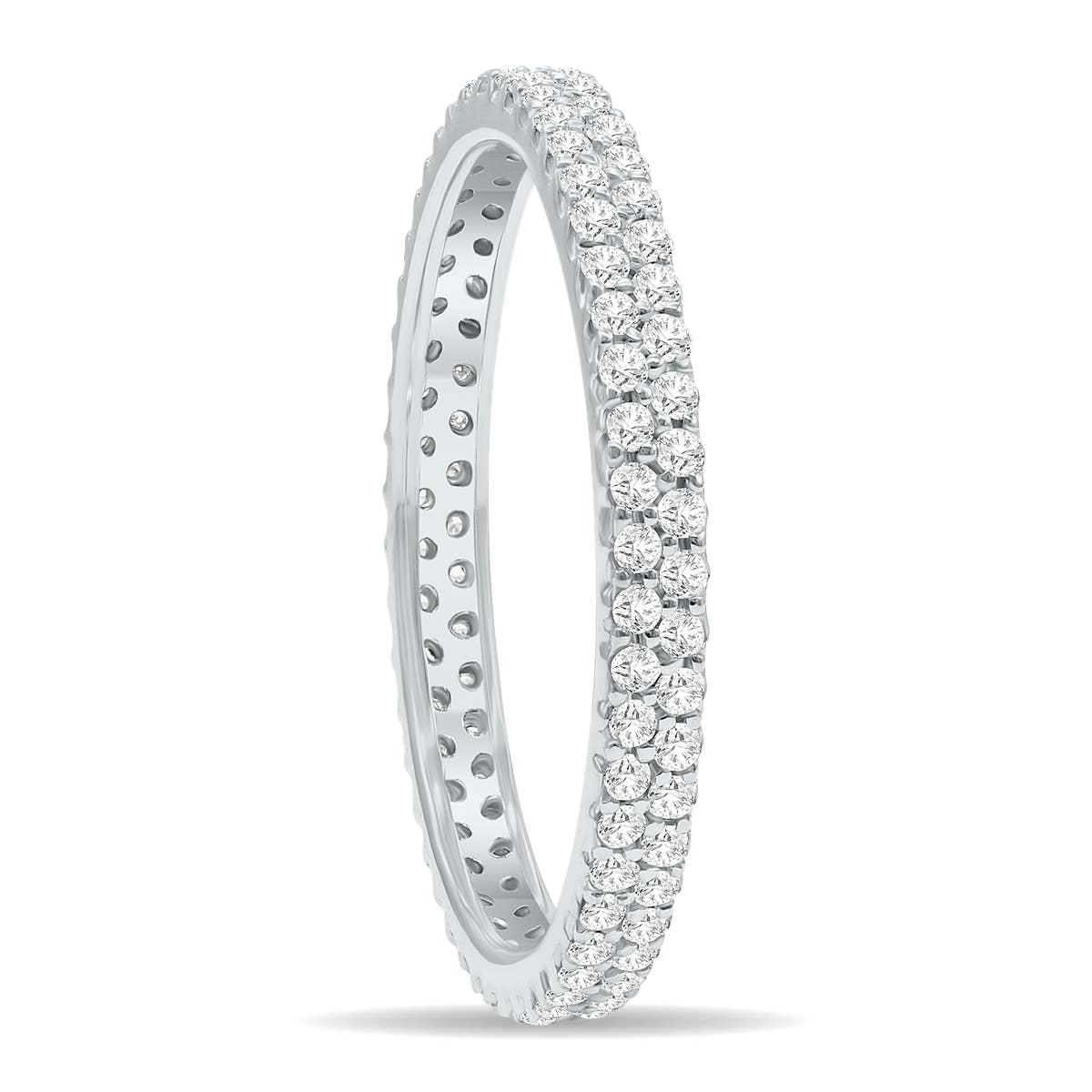 Szul USA LLC - Wholesale Multi-stone ring - 1/2 Carat TW Double Row Diamond Eternity Band in 10K Gold1