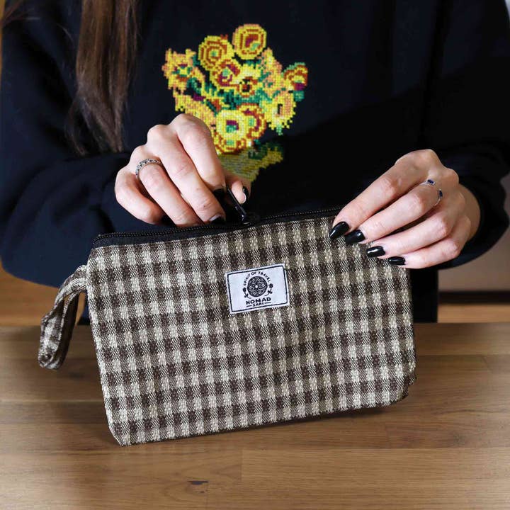 Ancient Wisdom - Wholesale Toiletry Bag - Unisex - Soft & Natural Handy Gift Pouches & Loop - (asst.)1