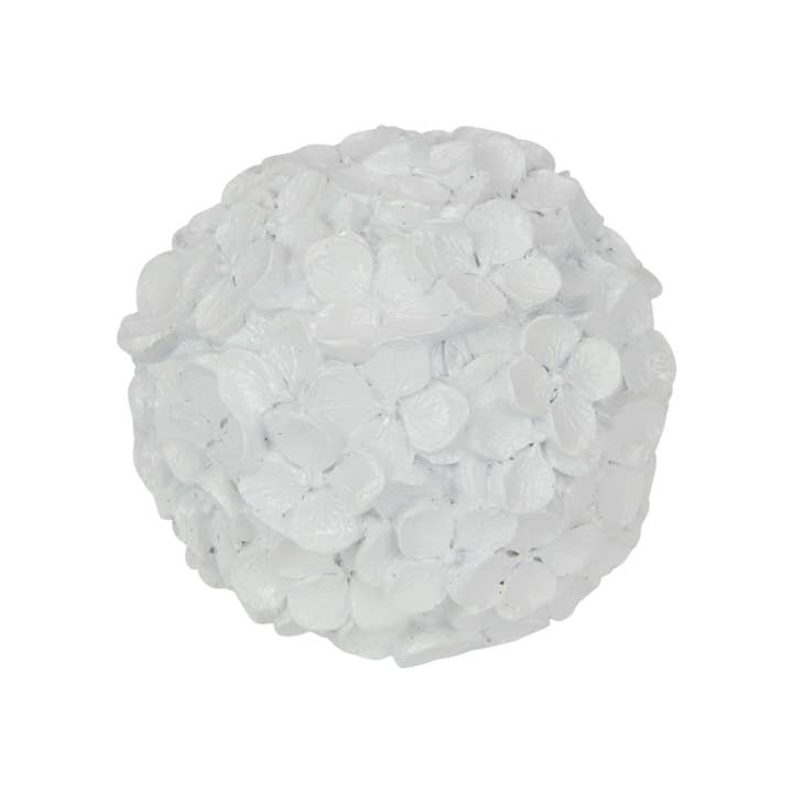Cubby House by Malmar - Wholesale Decorative tabletop object - 11cm Decor Ball with Hydrangea Flower