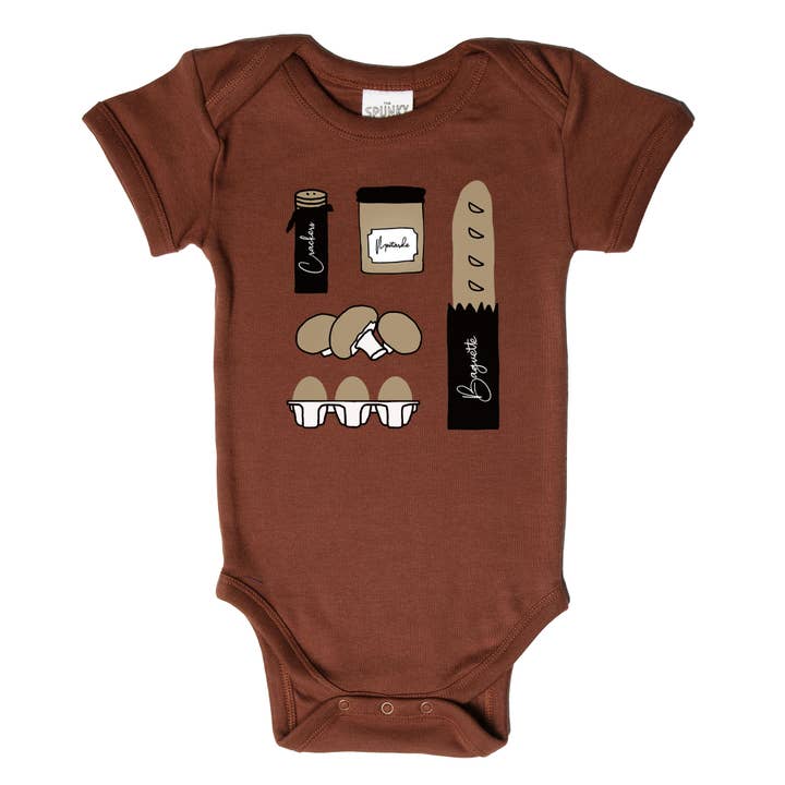 Mini-Babybody für Feinschmecker, französische lokale Lebensmittel, aus biologischem Anbau für den Großhandel von Spunky Stork