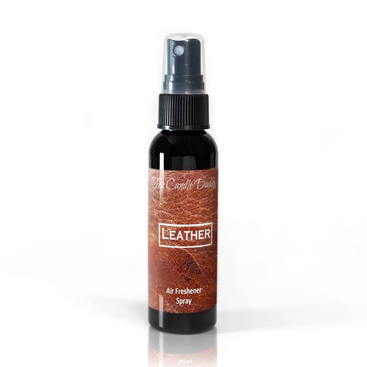 Leather 2fl oz Air Freshener Spray - New Car, Boots, Cowboy for wholesale by The Candle Daddy
